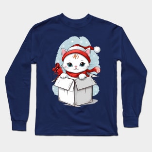 Cat Christmas Long Sleeve T-Shirt